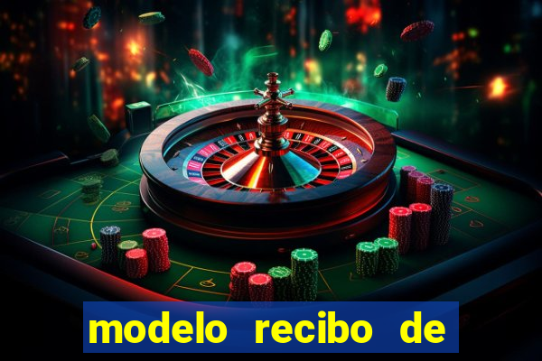 modelo recibo de pagamento word